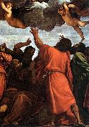 TIZIANO Vecellio Assumption of the Virgin (detail) rt painting